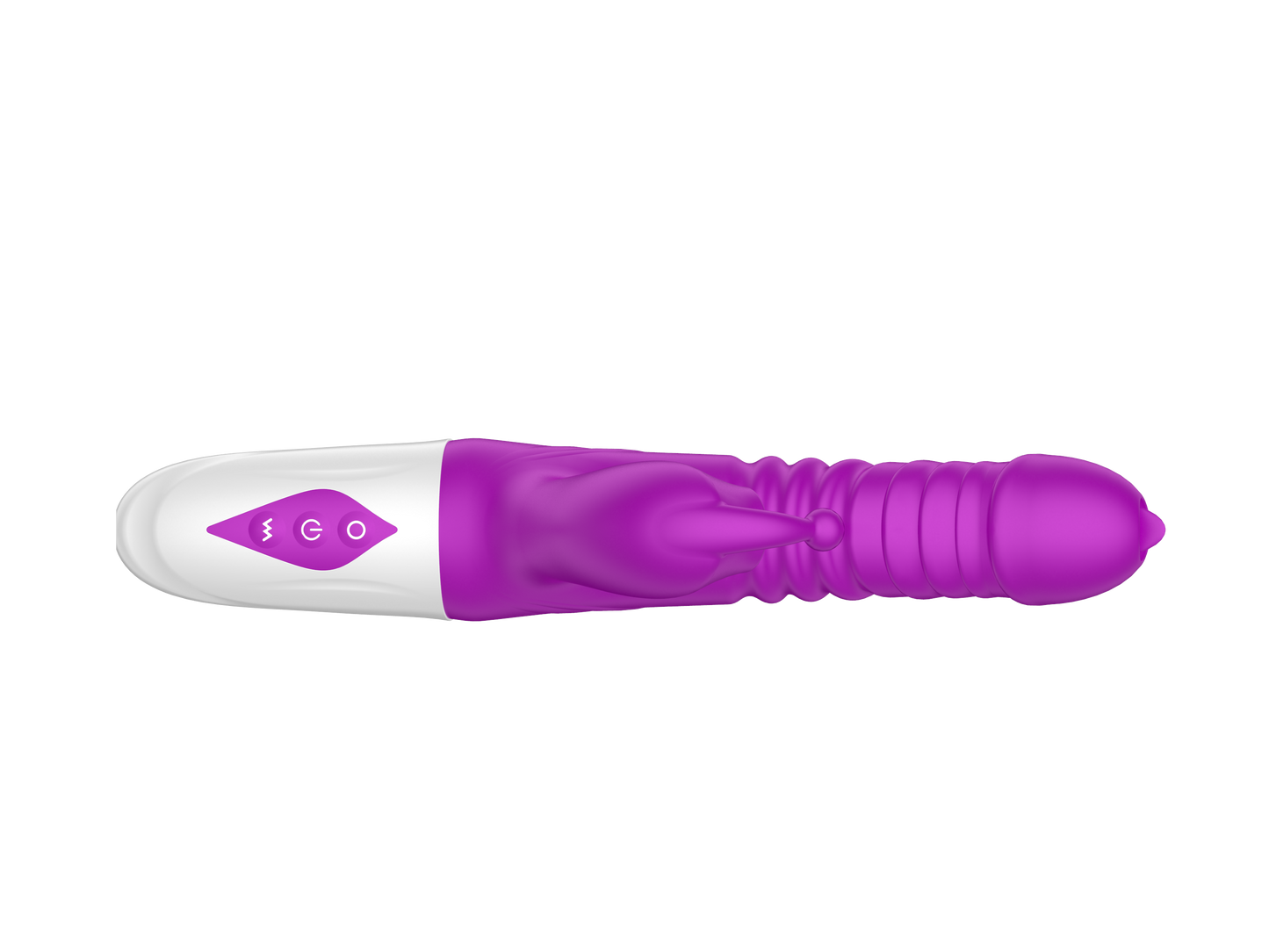 Triple Stimulation Thrusting Vibrator - Purple Sensation PassionGalore